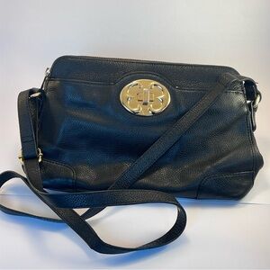 Black Leather Crossbody Bag